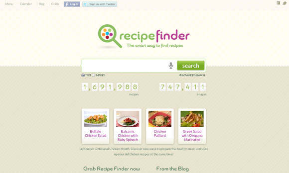 Recipe Finder 580x348 Recipe Finder, The Largest Recipe Search Engine, Launches Today
