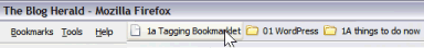 Firefox Bookmark Tool Bar