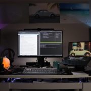 computer set up on desk; CSS naked day blog