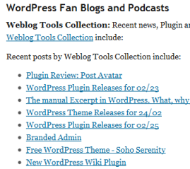 WordPress News - Fan Blogs