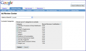 google-adsense-category-filtering-beta