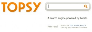Topsy: Twitter Search Engine