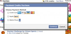 Facebook Credit Purchase PayPal