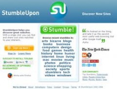 StumbleUpon Website Screenshot