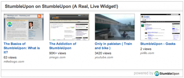 StumbleUpon Widget