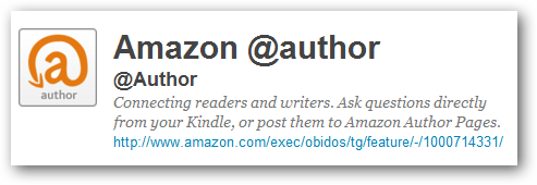 Amazon At Author For Twitter