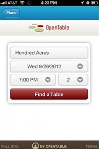 Foursquare and Open Table