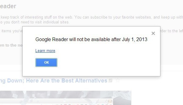 Google Reader alternatives