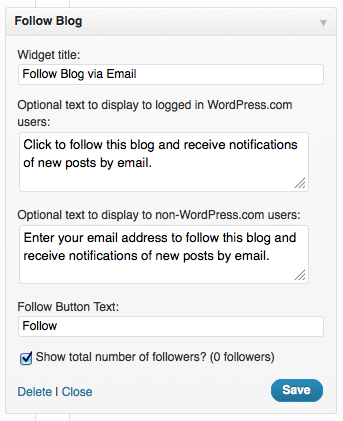 WordPress Widget