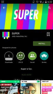 SUPER is a new take on well-known features of social networks.