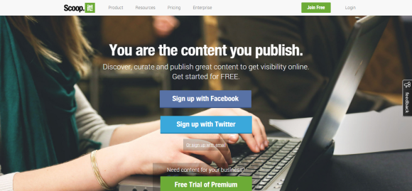 You are the content you publish.   Scoop.it