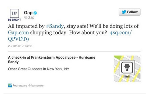 Hurricane Sandy Gap