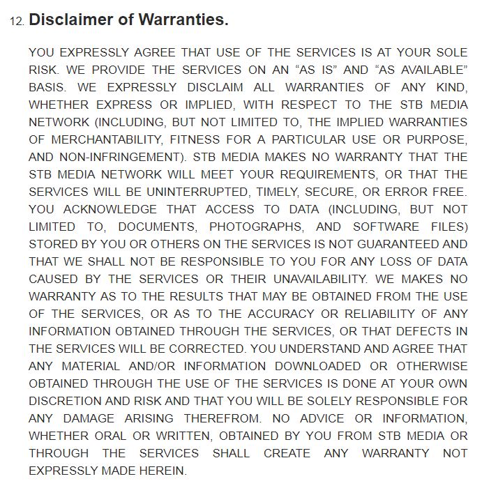 blog disclaimer examples